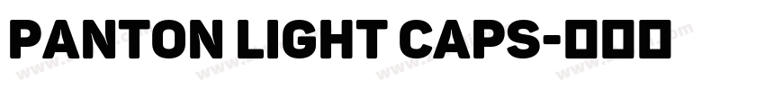 Panton Light Caps字体转换
